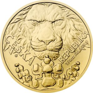 Gold Tschechischer Löwe 1/4 oz - 2023