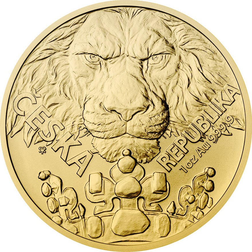 Gold Tschechischer Löwe 1 oz - 2023