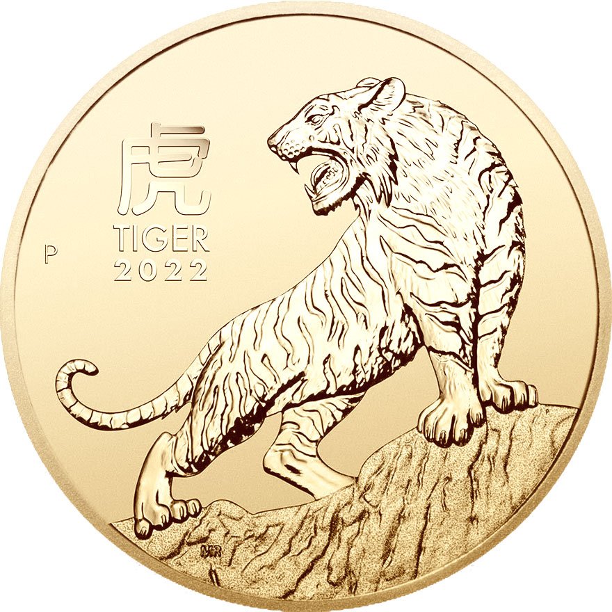 Gold Lunar III 1/20 oz - Tiger 2022