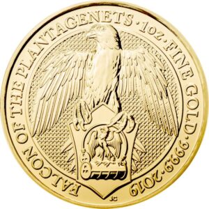 Gold The Queen's Beasts 1 oz - Falcon of the Plantagenets