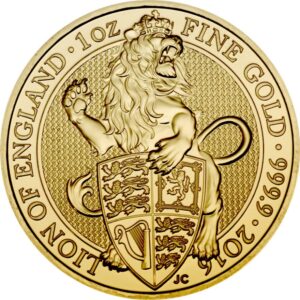 Gold The Queen's Beasts 1 oz - Lion of England