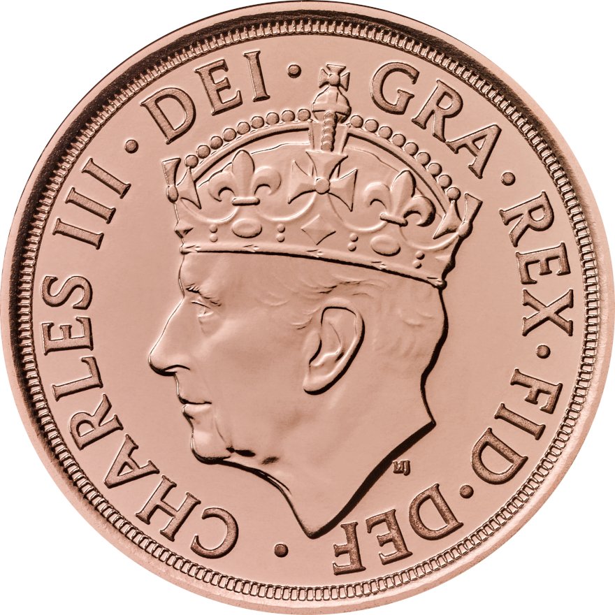 Gold King Charles III - Krönungs Half-Sovereign