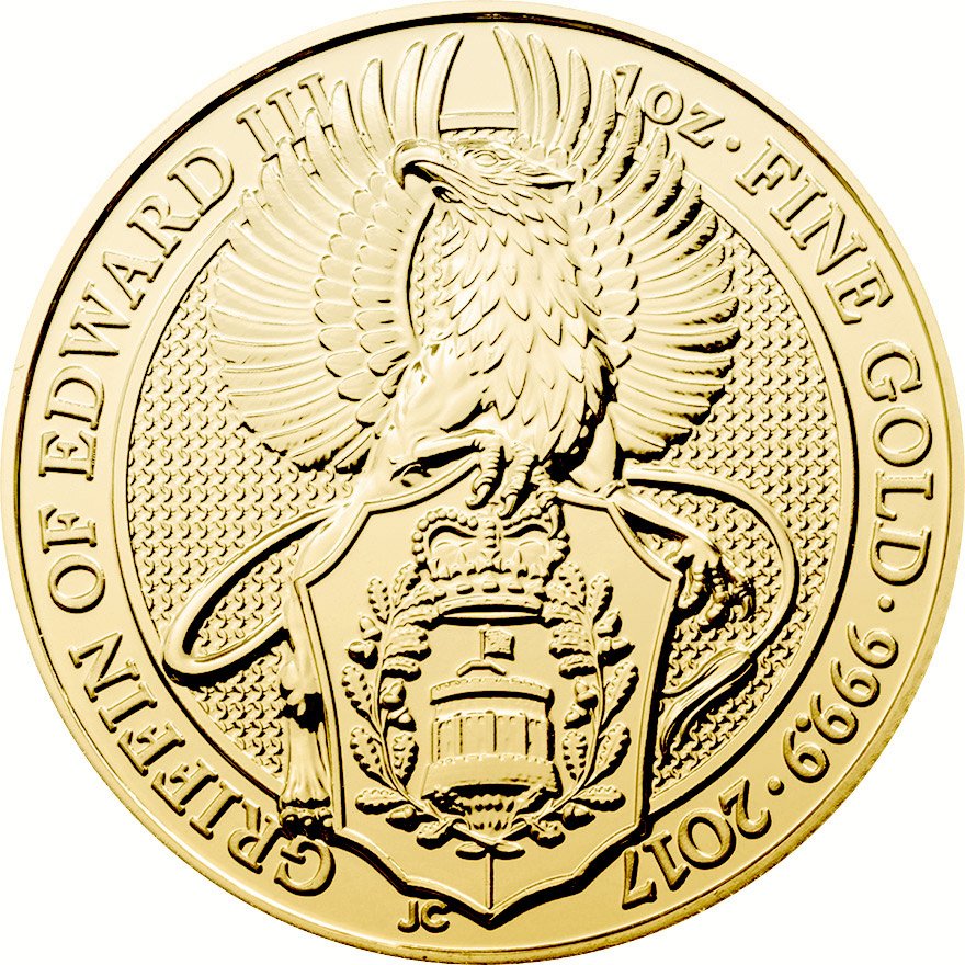 Gold The Queen's Beasts 1 oz - Griffin of Edward 2017