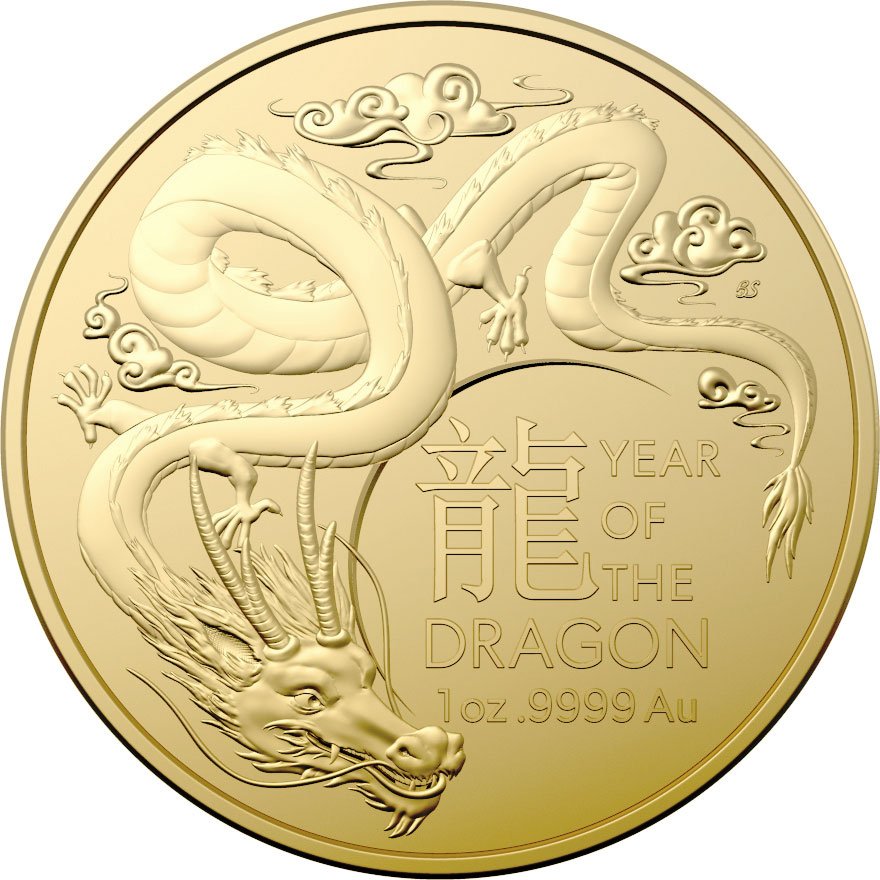 Gold Lunar Drache 1 oz - RAM 2024