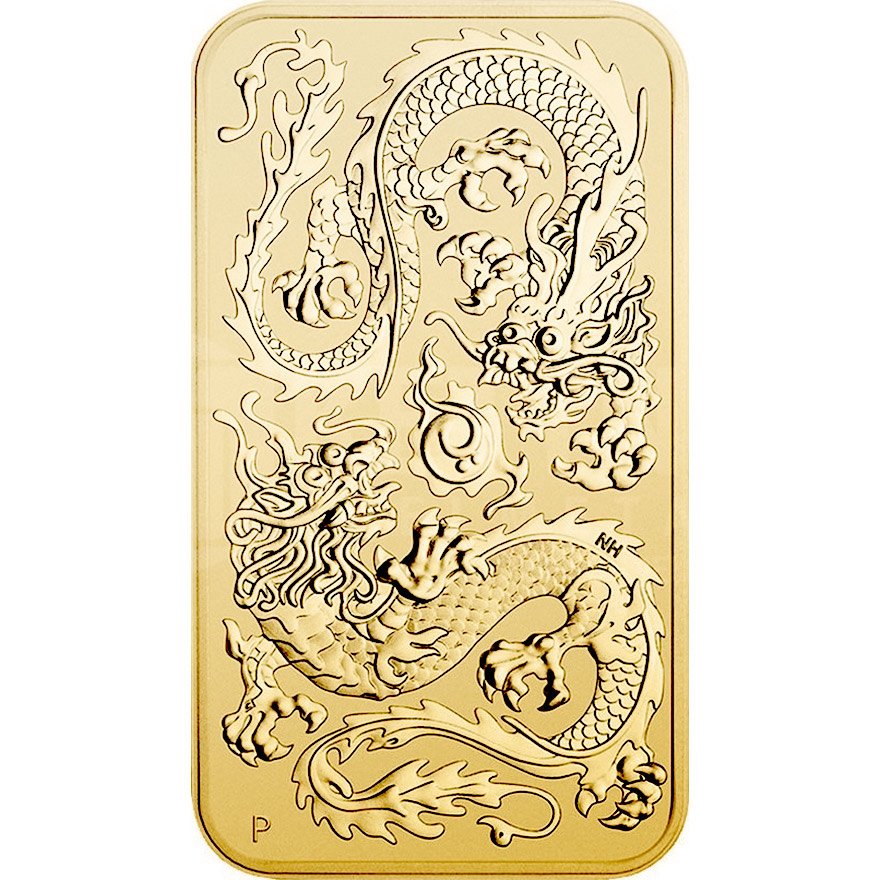 Gold Dragon Rectangle 1 oz - 2020