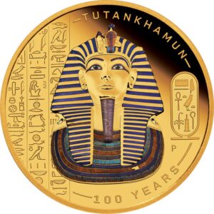 Gold Tutanchamun - 100. Jubiläum der Entdeckung 1 oz PP - coloriert