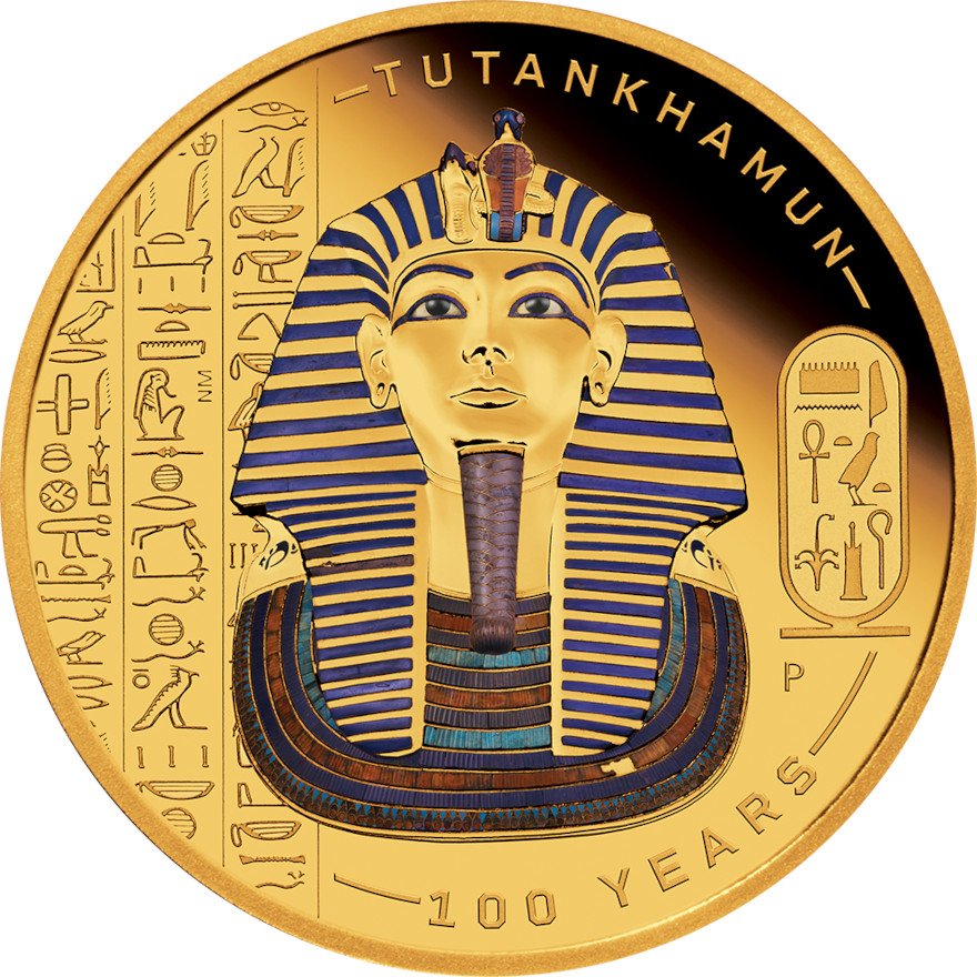 Gold Tutanchamun - 100. Jubiläum der Entdeckung 1 oz PP - coloriert