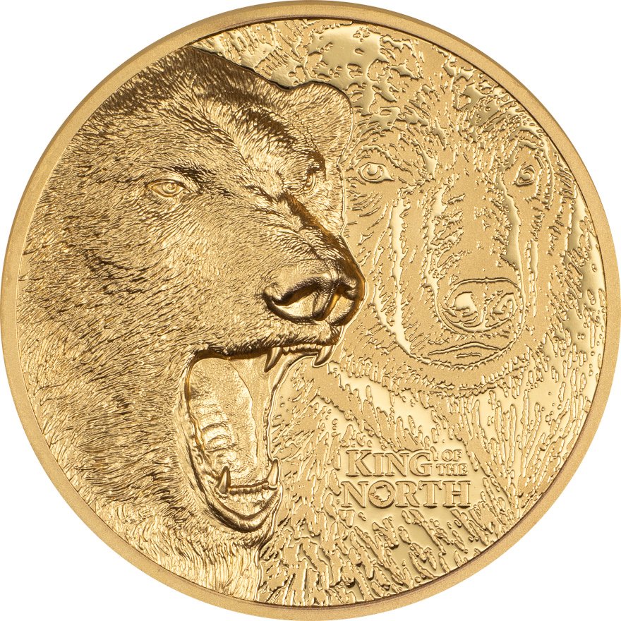 Gold King of the North - Polar Bear 1 oz PP - Ultra High Relief
