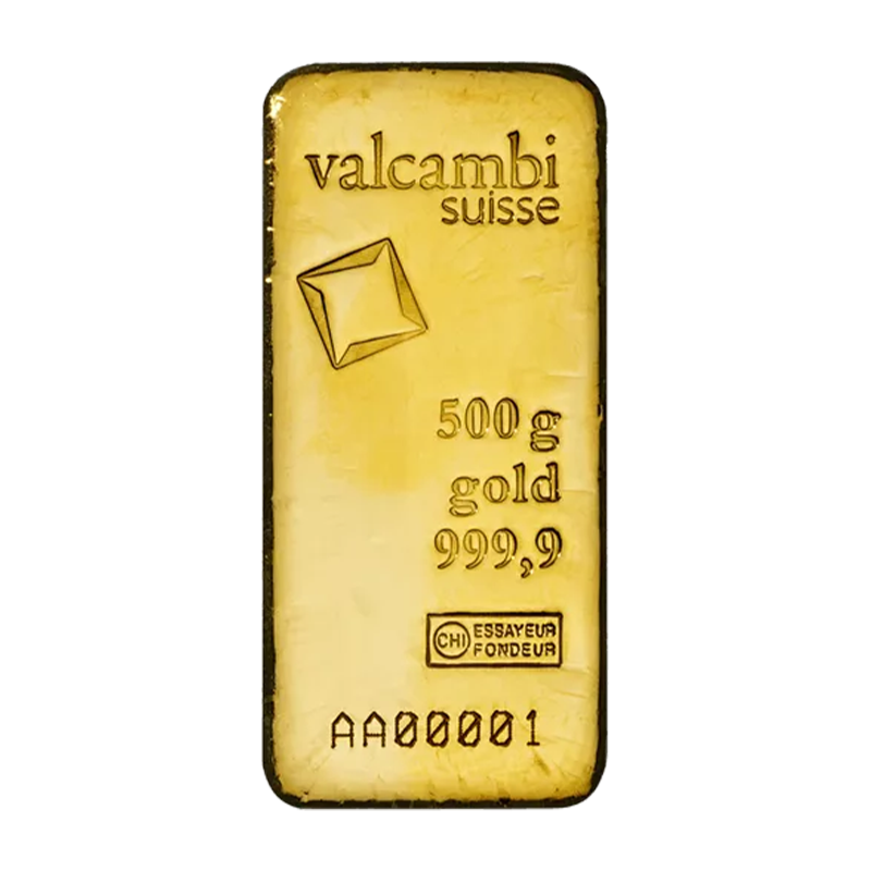 Goldbarren - 500 g .9999 VALCAMBI