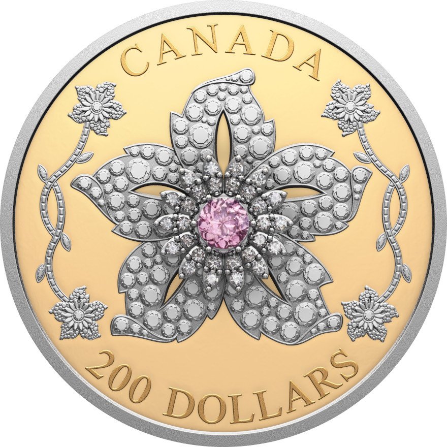 Gold 'Williamson-Diamantbrosche' 60 g PP - Rosa Turmalin 2025