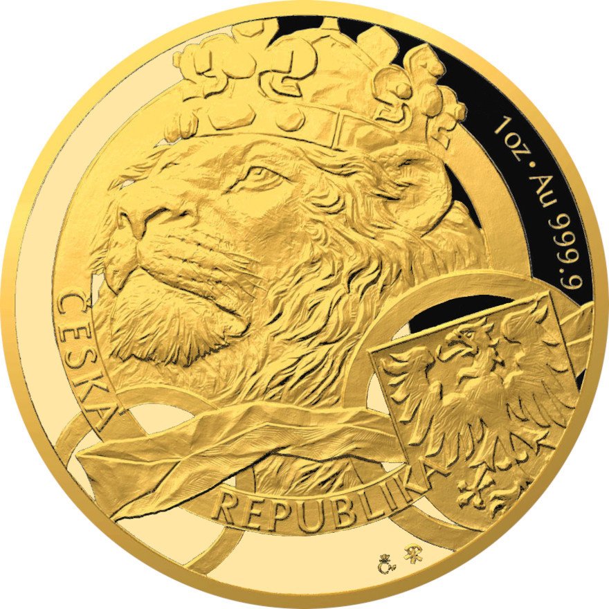 Gold Tschechischer Löwe 1 oz - PP - 2025 (inkl. Etui und COA)