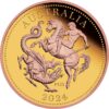 Gold Five Sovereign PP Roségold - 125th Anniversary - Perth Mint