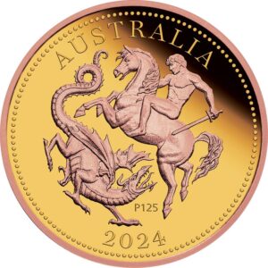 Gold Five Sovereign PP Roségold - 125th Anniversary - Perth Mint