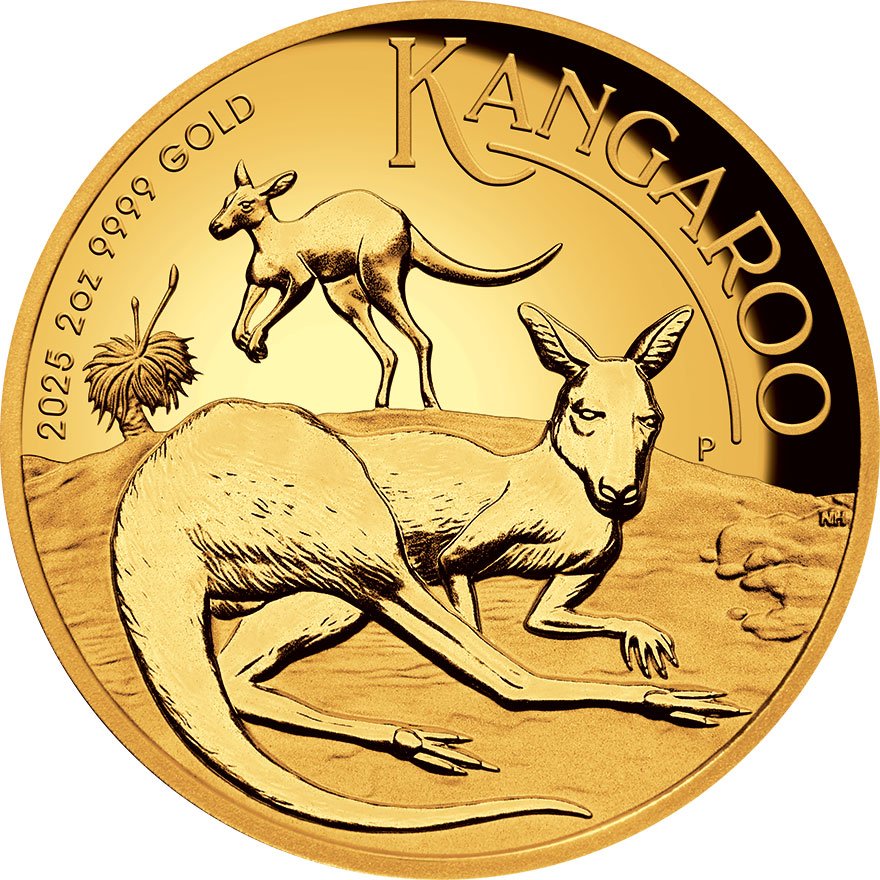 Gold Känguru 2 oz PP - High Relief 2025