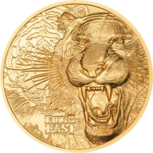 Gold King of the East - Tiger 1 oz PP - Ultra High Relief