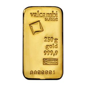 Goldbarren - 250 g .9999 VALCAMBI