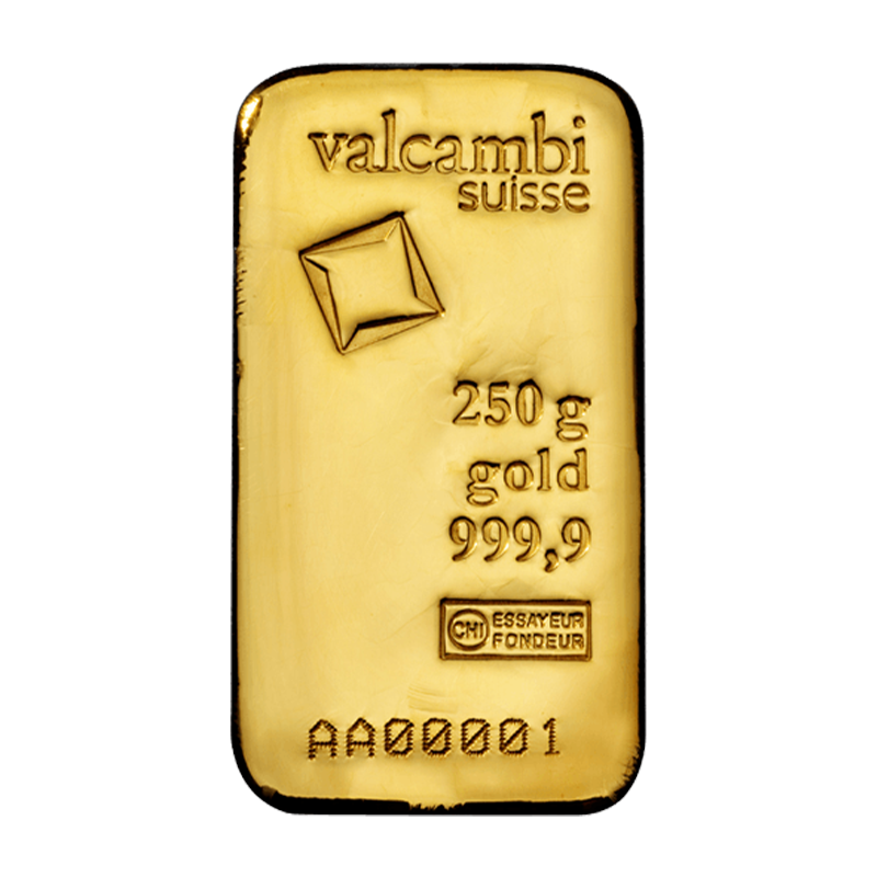 Goldbarren - 250 g .9999 VALCAMBI
