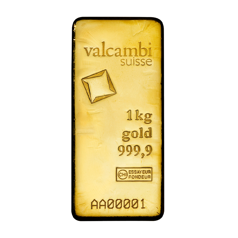 Goldbarren - 1 kg .9999 VALCAMBI